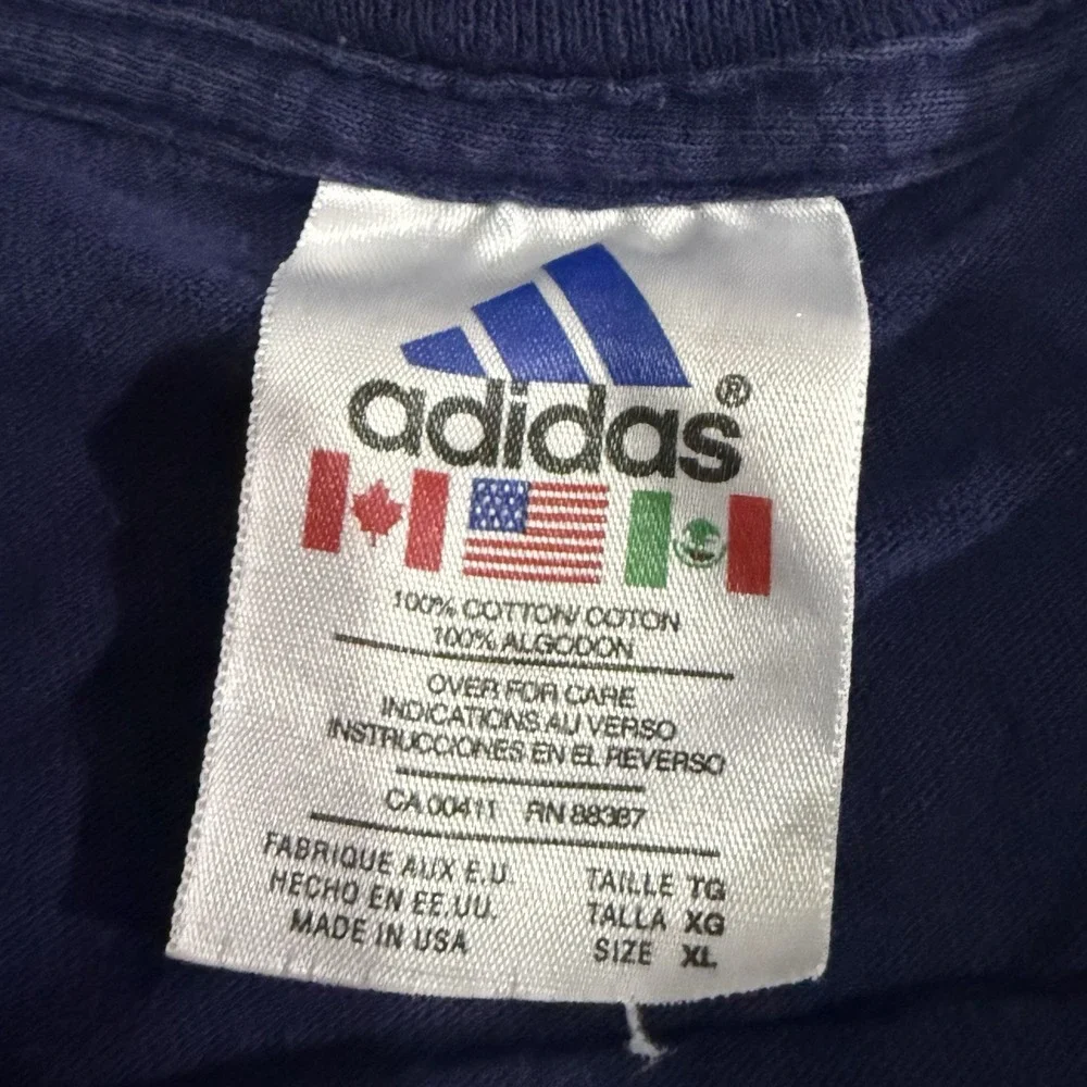 Vintage‎ Adidas 2000s Spring Sales Meeting Shirt Navy Blue Size XL Cotton